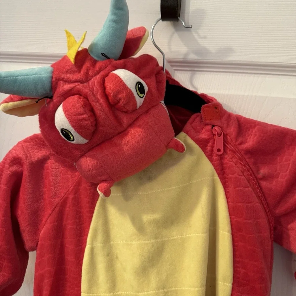 Plush Dragon Halloween Costume‎ Jumpsuit, Hyde & Eek (Toddler Size 18-24 Months)